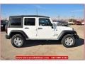 2013 Bright White Jeep Wrangler Unlimited Sport S 4x4  photo #8