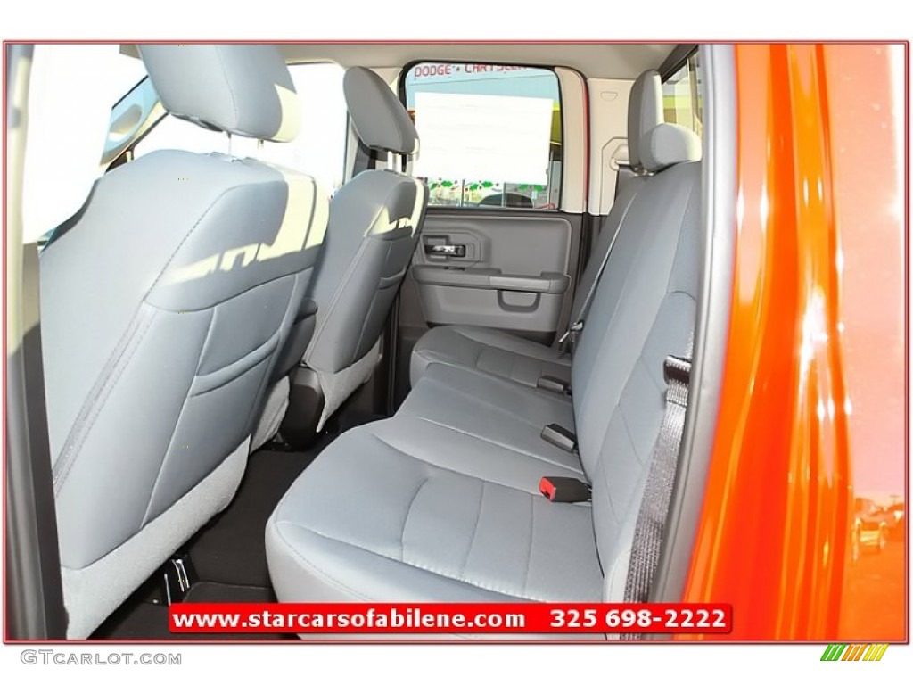 2013 1500 SLT Quad Cab - Flame Red / Black/Diesel Gray photo #22