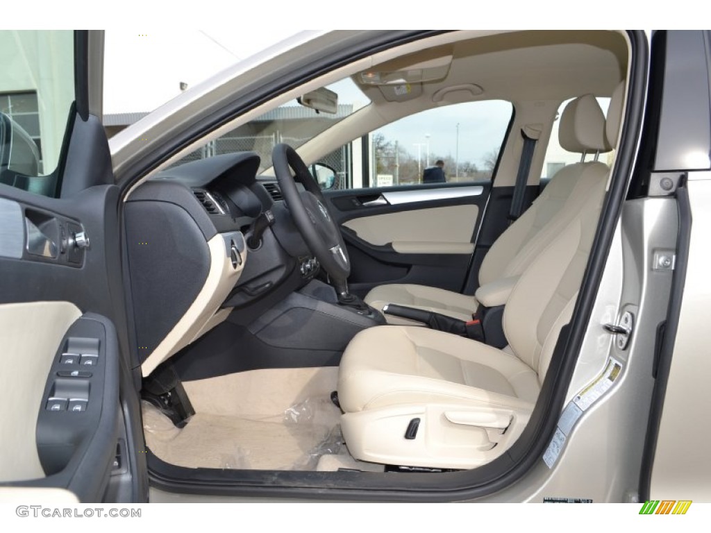 Cornsilk Beige Interior 2013 Volkswagen Jetta Hybrid SE Photo #75456201