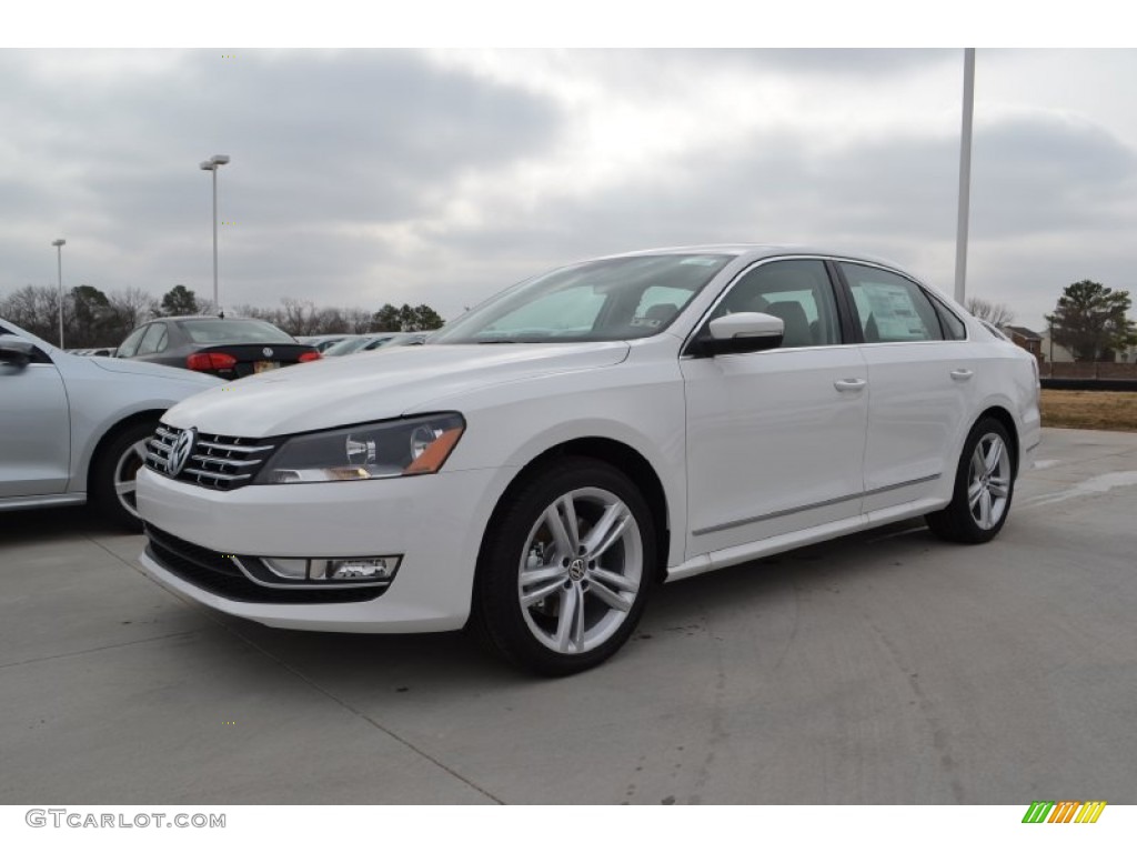 2013 Passat V6 SEL - Candy White / Cornsilk Beige photo #1