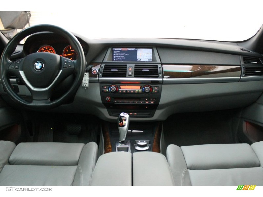 2009 BMW X5 xDrive48i Grey Nevada Leather Dashboard Photo #75458542