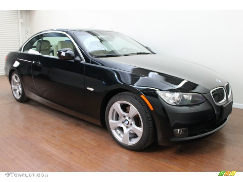 2010 3 Series 328i Convertible - Jet Black / Cream Beige photo #4