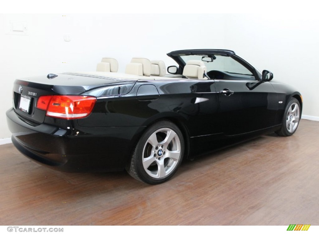 2010 3 Series 328i Convertible - Jet Black / Cream Beige photo #5