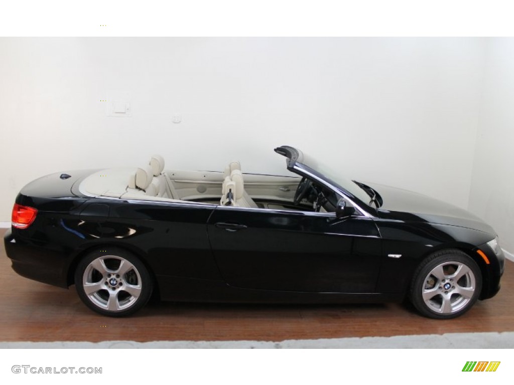 2010 3 Series 328i Convertible - Jet Black / Cream Beige photo #9