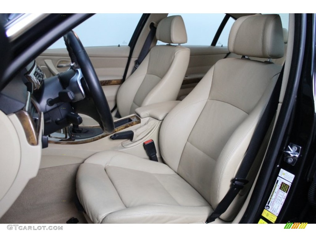 2008 3 Series 335i Sedan - Black Sapphire Metallic / Beige photo #19