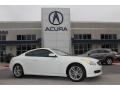 Moonlight White 2009 Infiniti G 37 Coupe