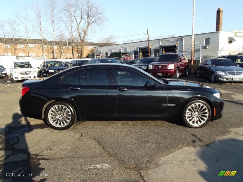 2009 7 Series 750i Sedan - Azurite Black Metallic / Black Nappa Leather photo #7