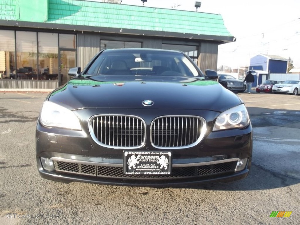 2009 7 Series 750i Sedan - Azurite Black Metallic / Black Nappa Leather photo #8