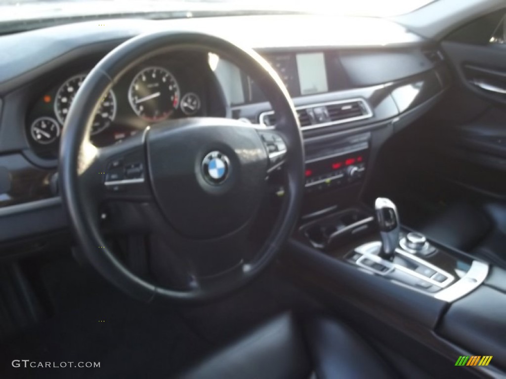 2009 7 Series 750i Sedan - Azurite Black Metallic / Black Nappa Leather photo #10
