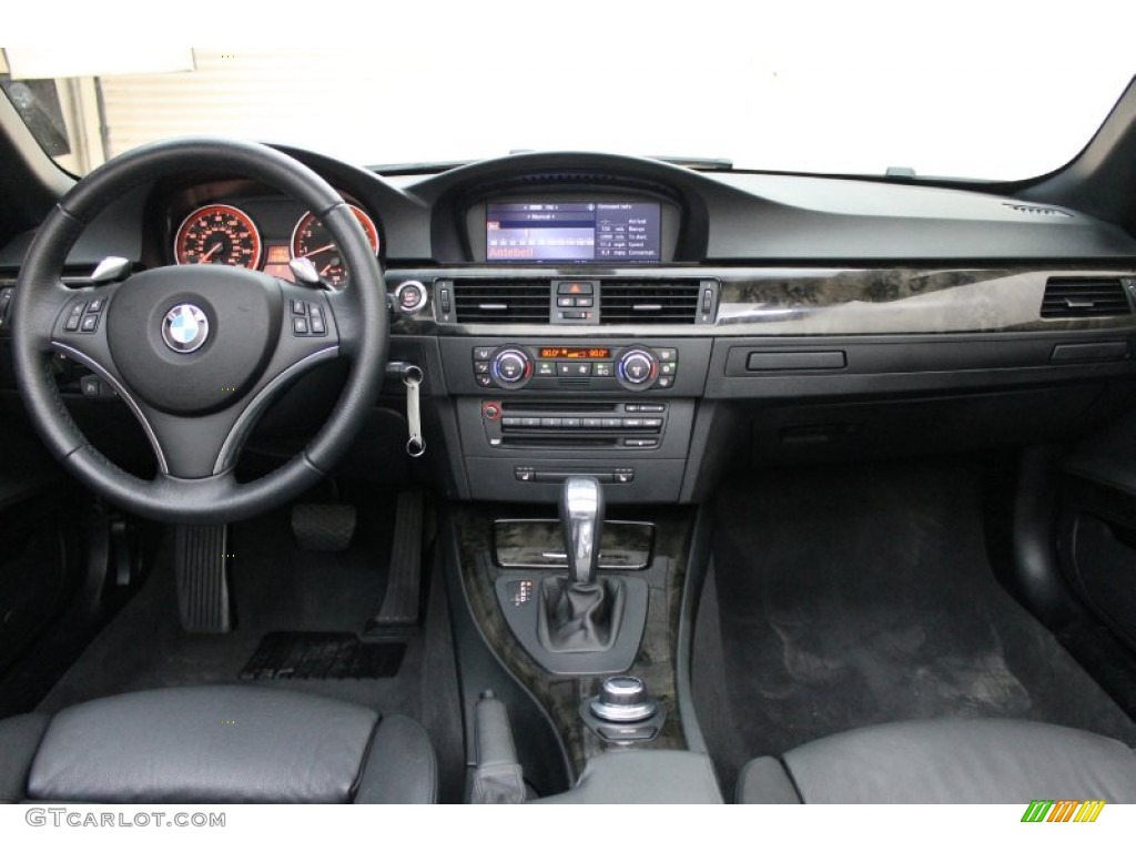 2008 BMW 3 Series 328i Convertible Black Dashboard Photo #75461855