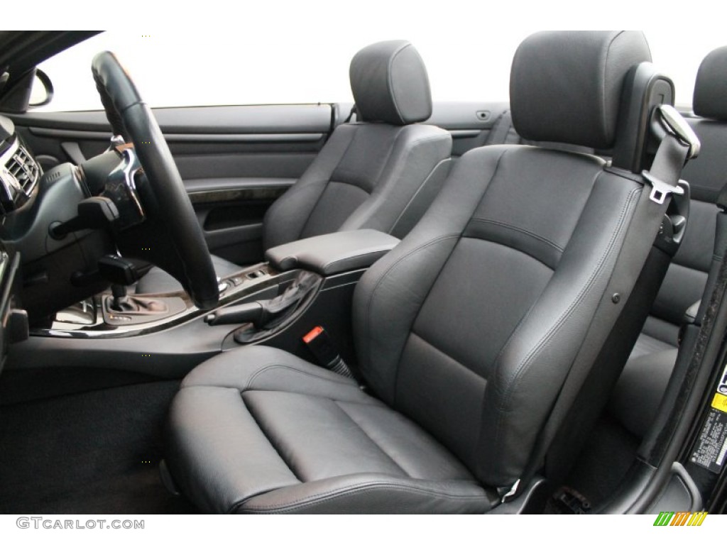 Black Interior 2008 BMW 3 Series 328i Convertible Photo #75461933