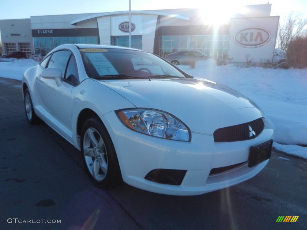 2009 Eclipse GS Coupe - Northstar White Satin / Dark Charcoal photo #1