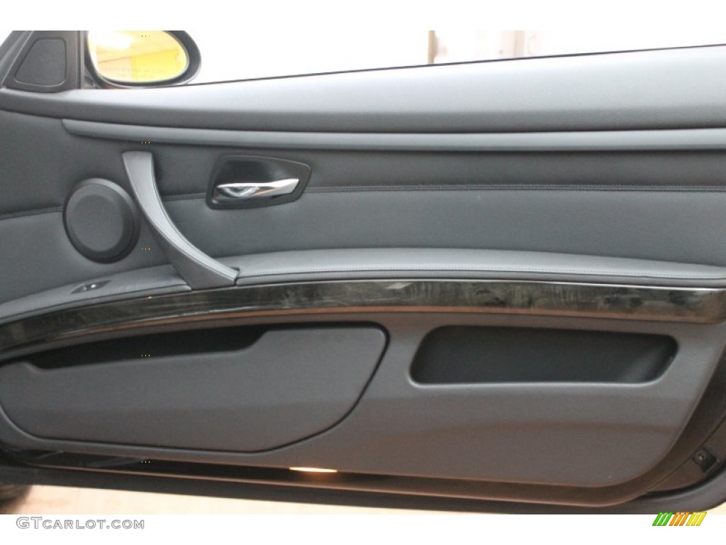 2008 BMW 3 Series 328i Convertible Black Door Panel Photo #75462056