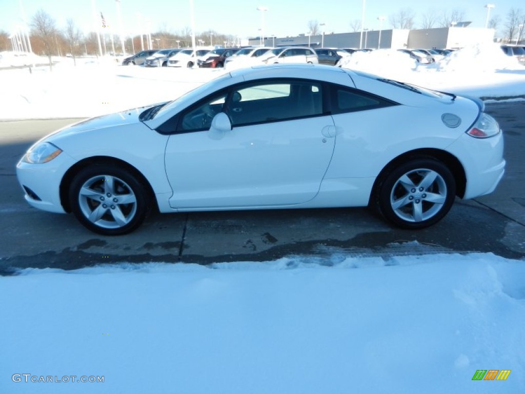 2009 Eclipse GS Coupe - Northstar White Satin / Dark Charcoal photo #6