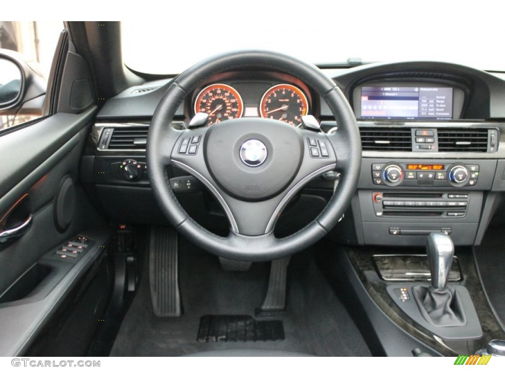 2008 BMW 3 Series 328i Convertible Black Dashboard Photo #75462164
