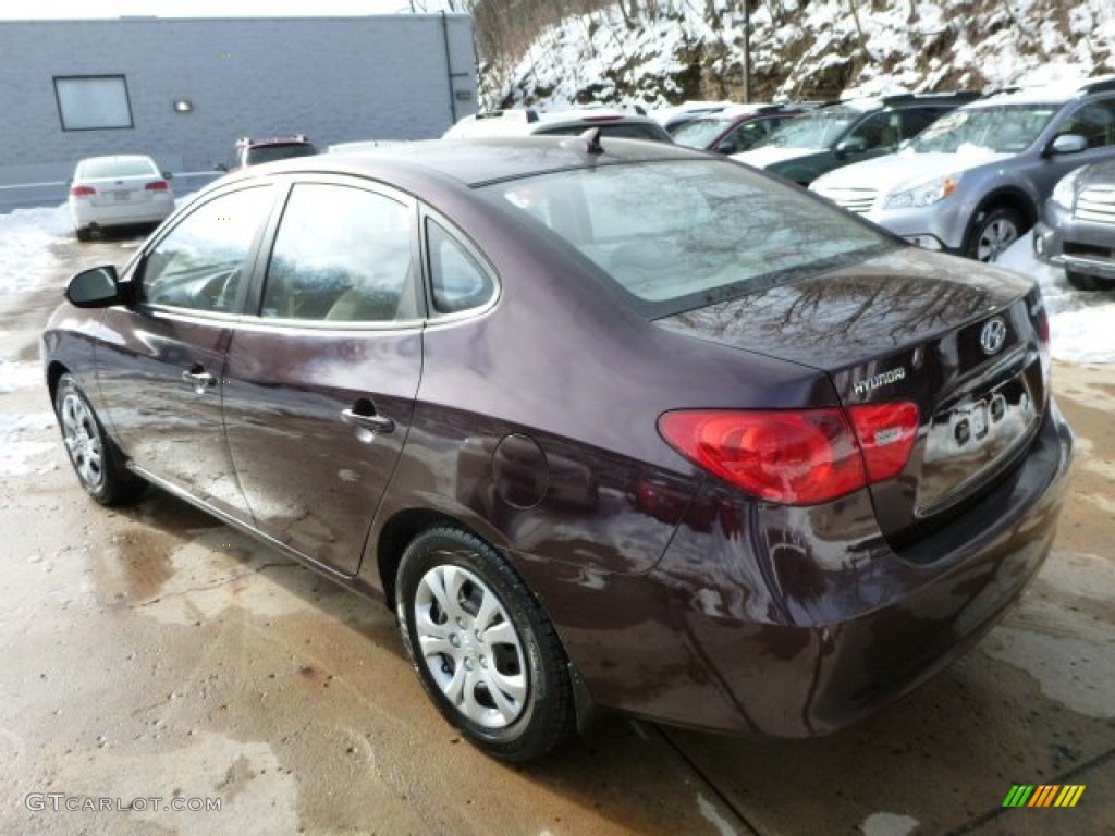 2009 Elantra GLS Sedan - Purple Rain / Beige photo #2