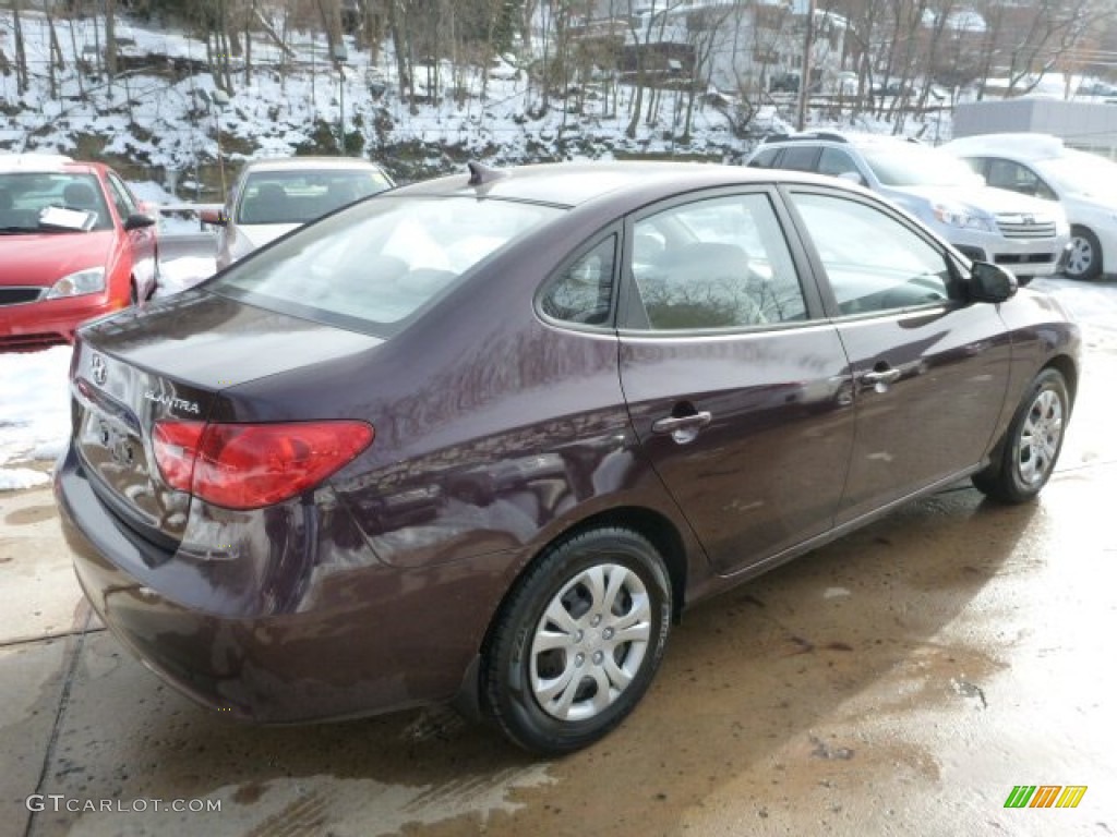 2009 Elantra GLS Sedan - Purple Rain / Beige photo #4