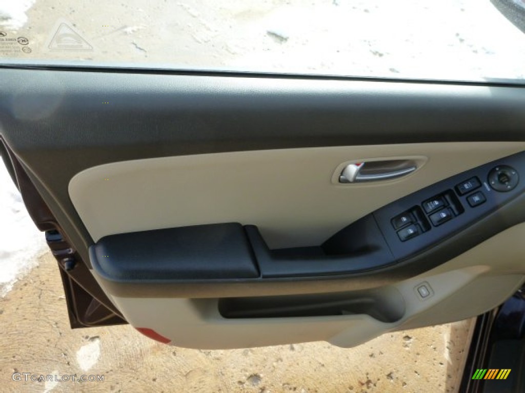 2009 Elantra GLS Sedan - Purple Rain / Beige photo #15