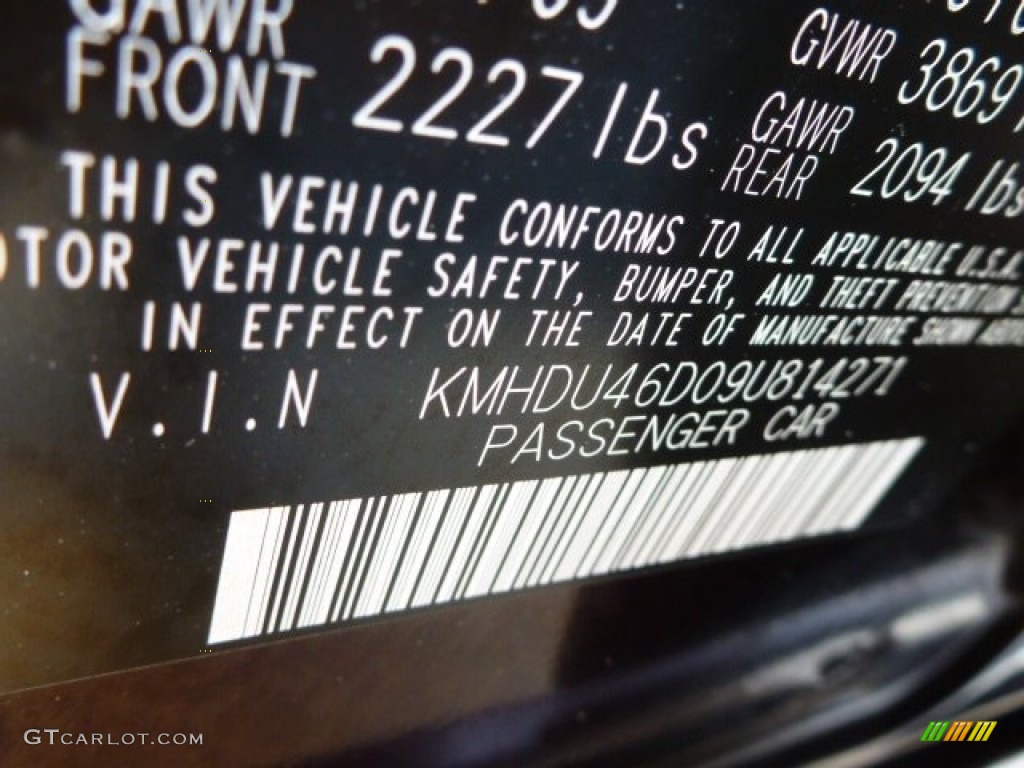 2009 Elantra GLS Sedan - Purple Rain / Beige photo #17