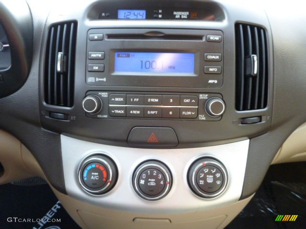 2009 Elantra GLS Sedan - Purple Rain / Beige photo #18