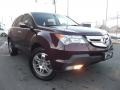 Dark Cherry Pearl 2009 Acura MDX Standard MDX Model Exterior