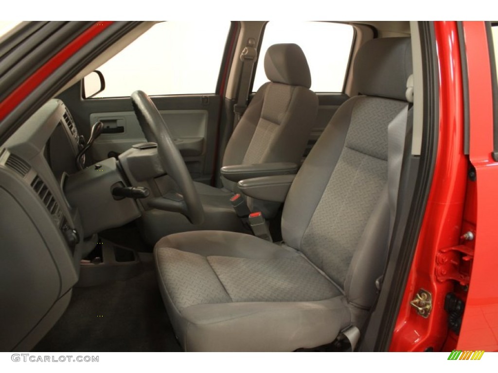 Medium Slate Gray Interior 2007 Dodge Dakota ST Quad Cab 4x4 Photo #75463033