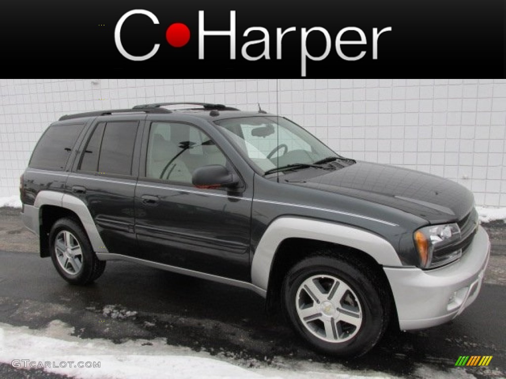 2005 TrailBlazer LT 4x4 - Emerald Jewel Green Metallic / Light Gray photo #1
