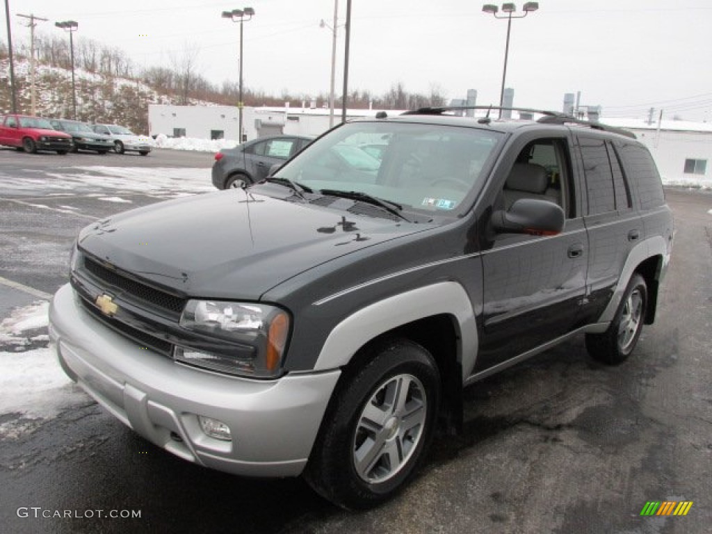 2005 TrailBlazer LT 4x4 - Emerald Jewel Green Metallic / Light Gray photo #6
