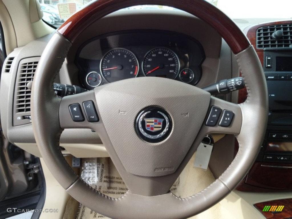 2006 Cadillac SRX V6 Cashmere Steering Wheel Photo #75463497