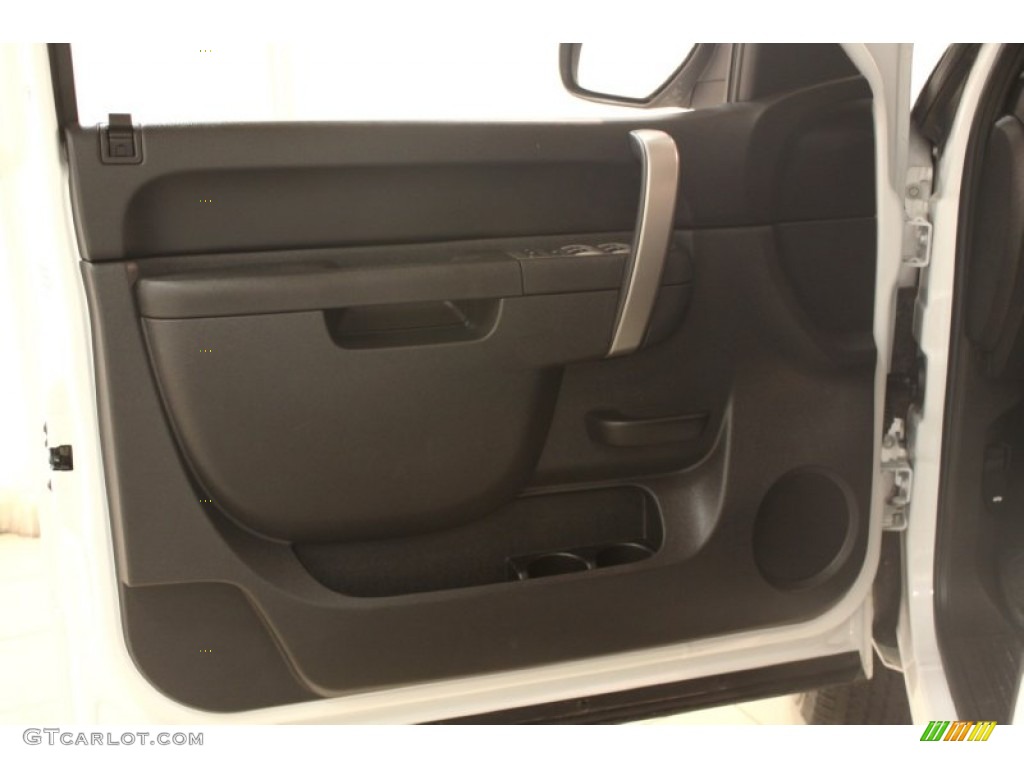 2012 Chevrolet Silverado 1500 LT Extended Cab 4x4 Ebony Door Panel Photo #75463631