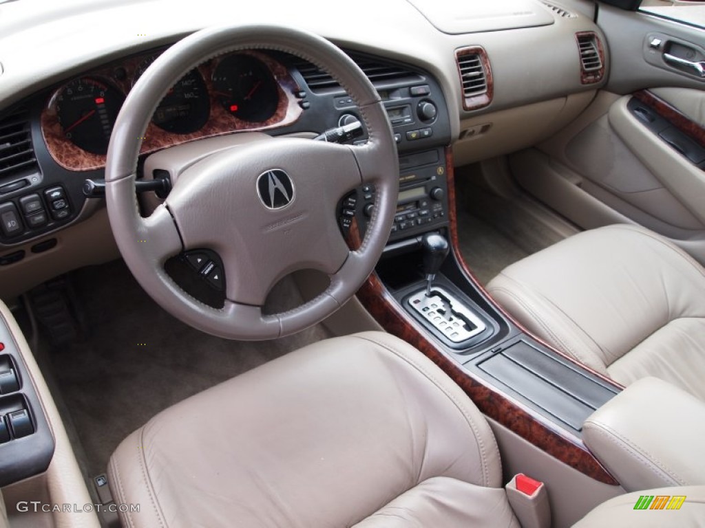 Parchment Interior 2002 Acura TL 3.2 Photo #75464905