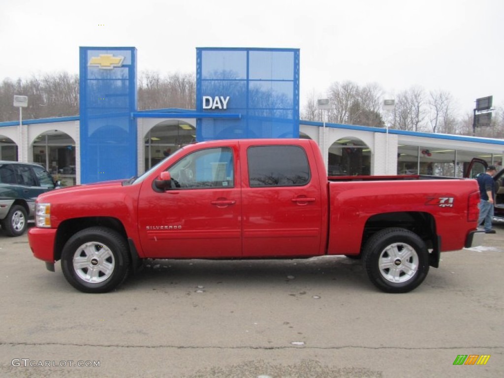 2011 Silverado 1500 LTZ Crew Cab 4x4 - Victory Red / Ebony photo #2