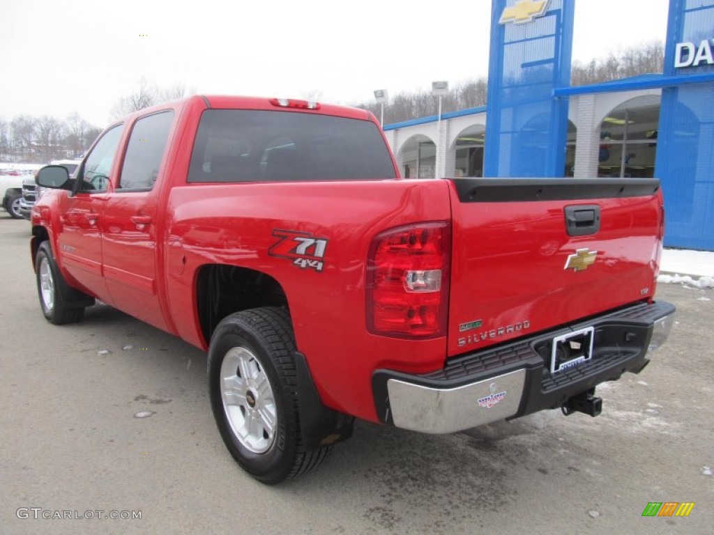 2011 Silverado 1500 LTZ Crew Cab 4x4 - Victory Red / Ebony photo #4