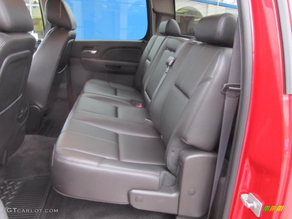 Ebony Interior 2011 Chevrolet Silverado 1500 LTZ Crew Cab 4x4 Photo #75465164