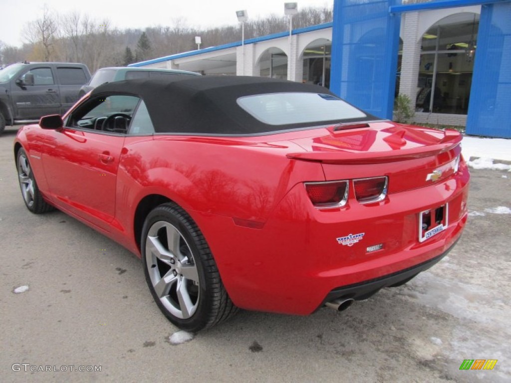 2012 Camaro LT/RS Convertible - Victory Red / Black photo #4