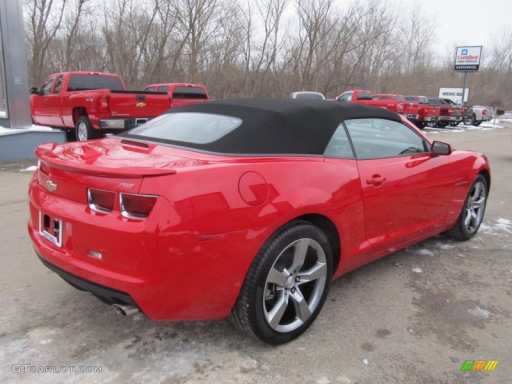2012 Camaro LT/RS Convertible - Victory Red / Black photo #6