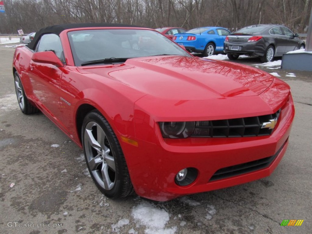 2012 Camaro LT/RS Convertible - Victory Red / Black photo #9