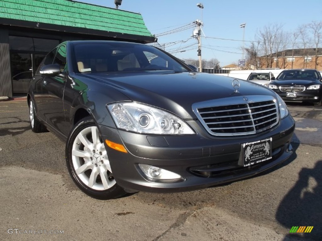 2007 S 550 4Matic Sedan - designo Graphite Metallic / Beige/Black photo #2