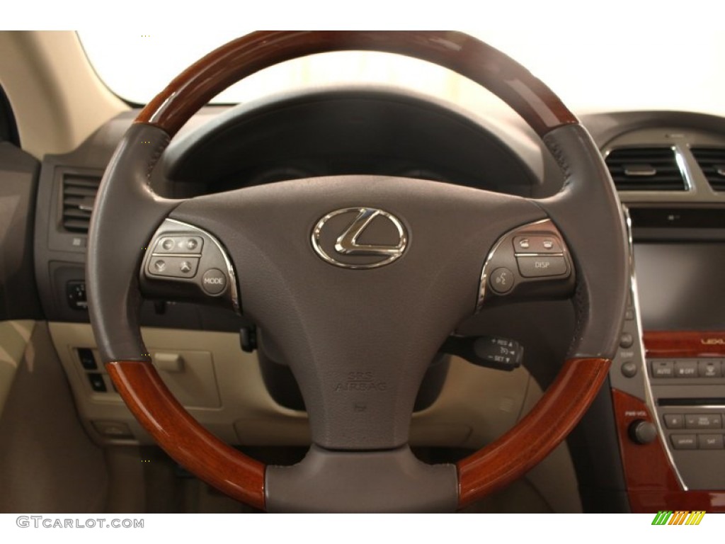 2010 Lexus ES 350 Parchment Steering Wheel Photo #75465962