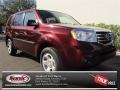 2013 Dark Cherry Pearl Honda Pilot LX  photo #1