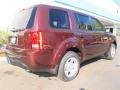 2013 Dark Cherry Pearl Honda Pilot LX  photo #3