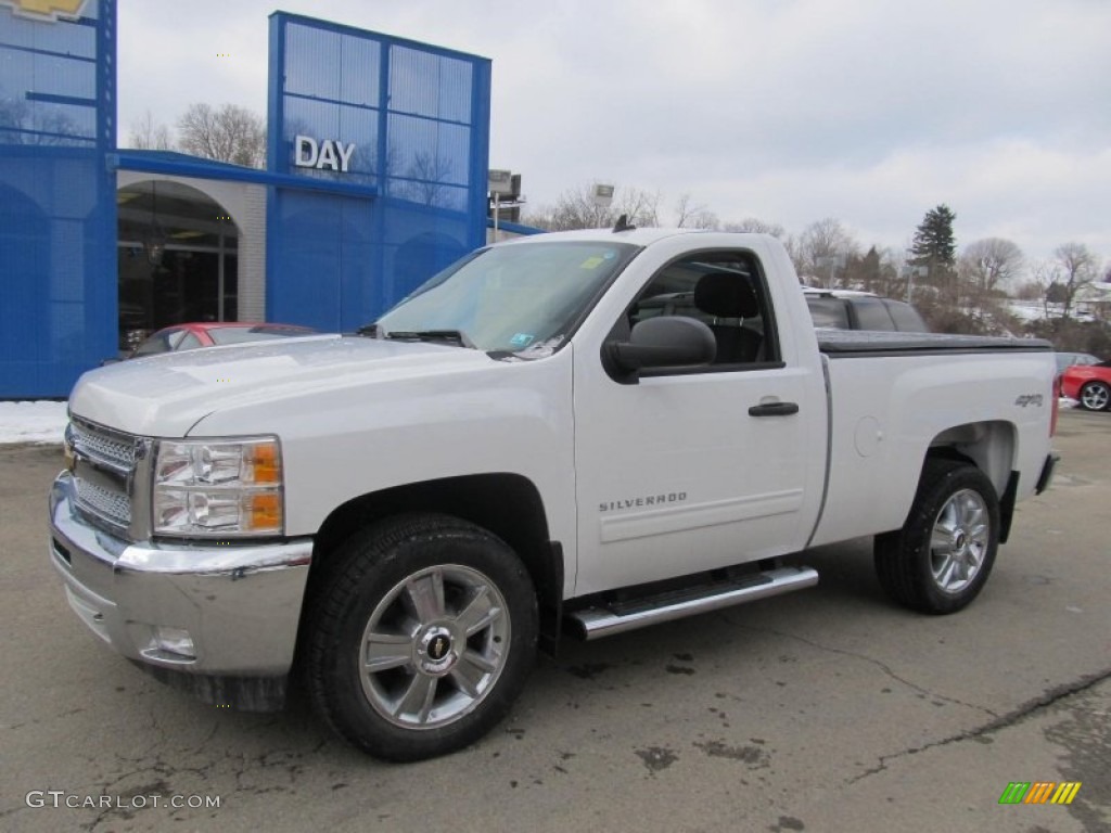 2013 Silverado 1500 LT Regular Cab 4x4 - Summit White / Ebony photo #1