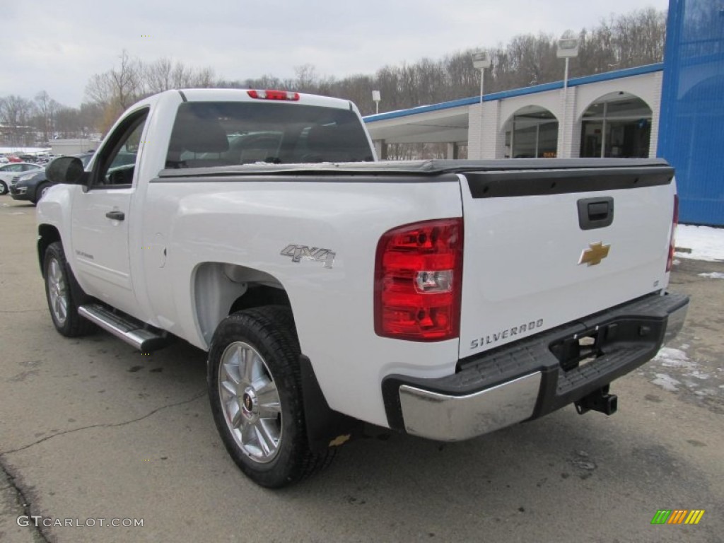 2013 Silverado 1500 LT Regular Cab 4x4 - Summit White / Ebony photo #4