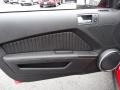 Charcoal Black/White 2011 Ford Mustang Shelby GT500 SVT Performance Package Coupe Door Panel