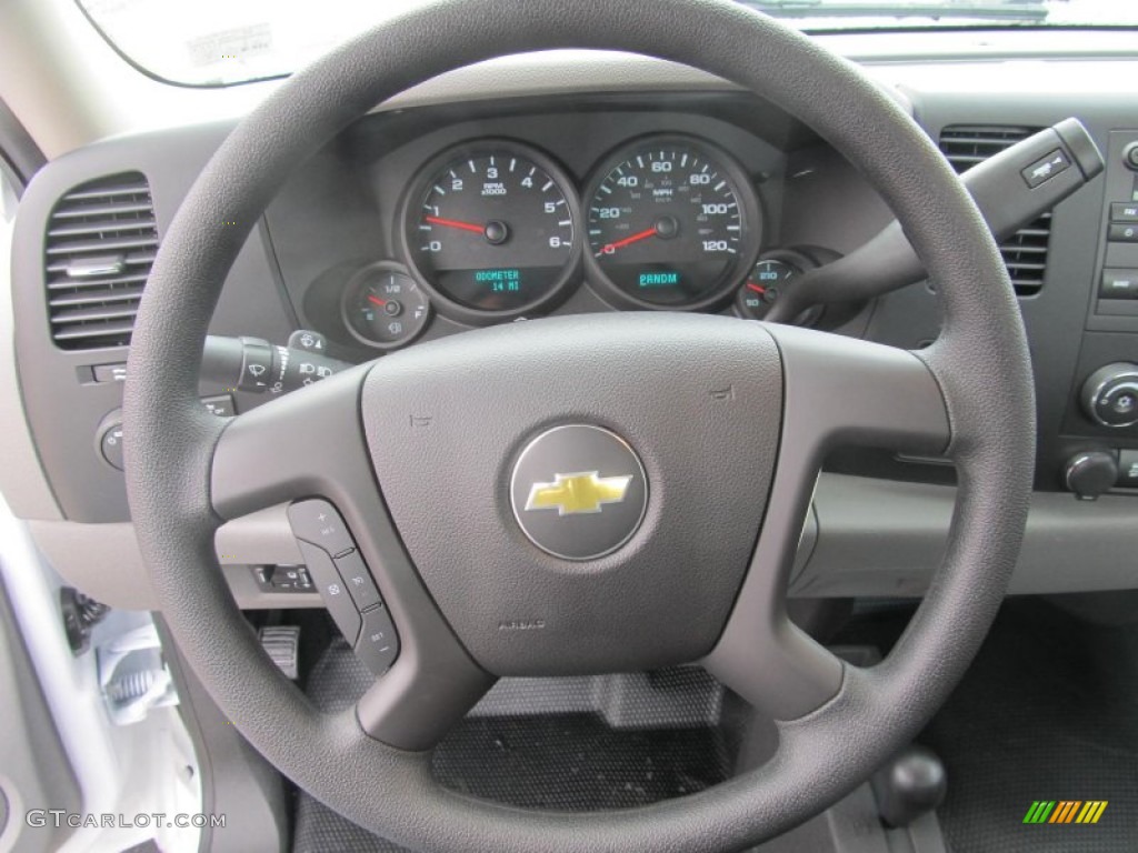 2013 Silverado 1500 Work Truck Regular Cab 4x4 - Summit White / Dark Titanium photo #15