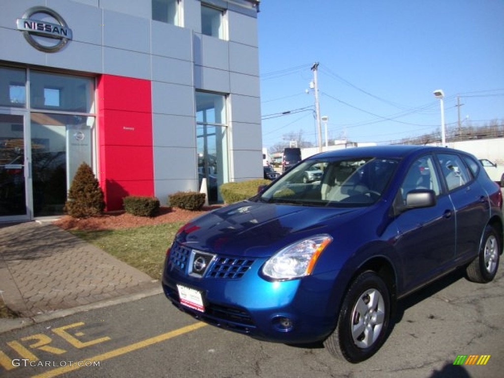 2009 Rogue S AWD - Indigo Blue / Gray photo #1