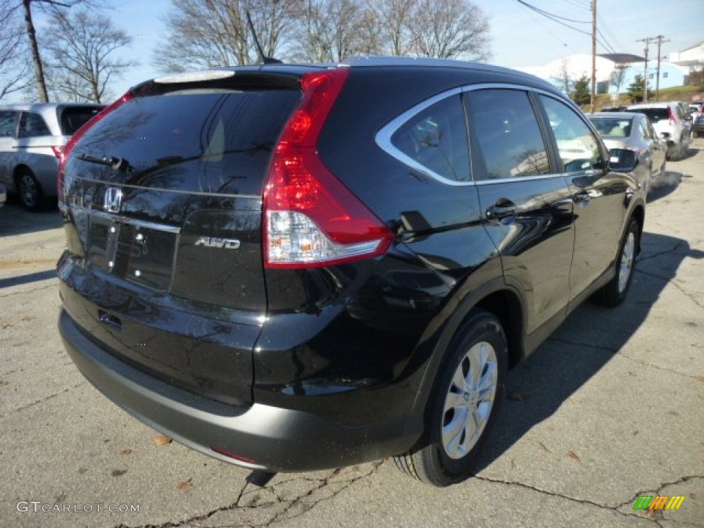 2013 CR-V EX-L AWD - Crystal Black Pearl / Black photo #4