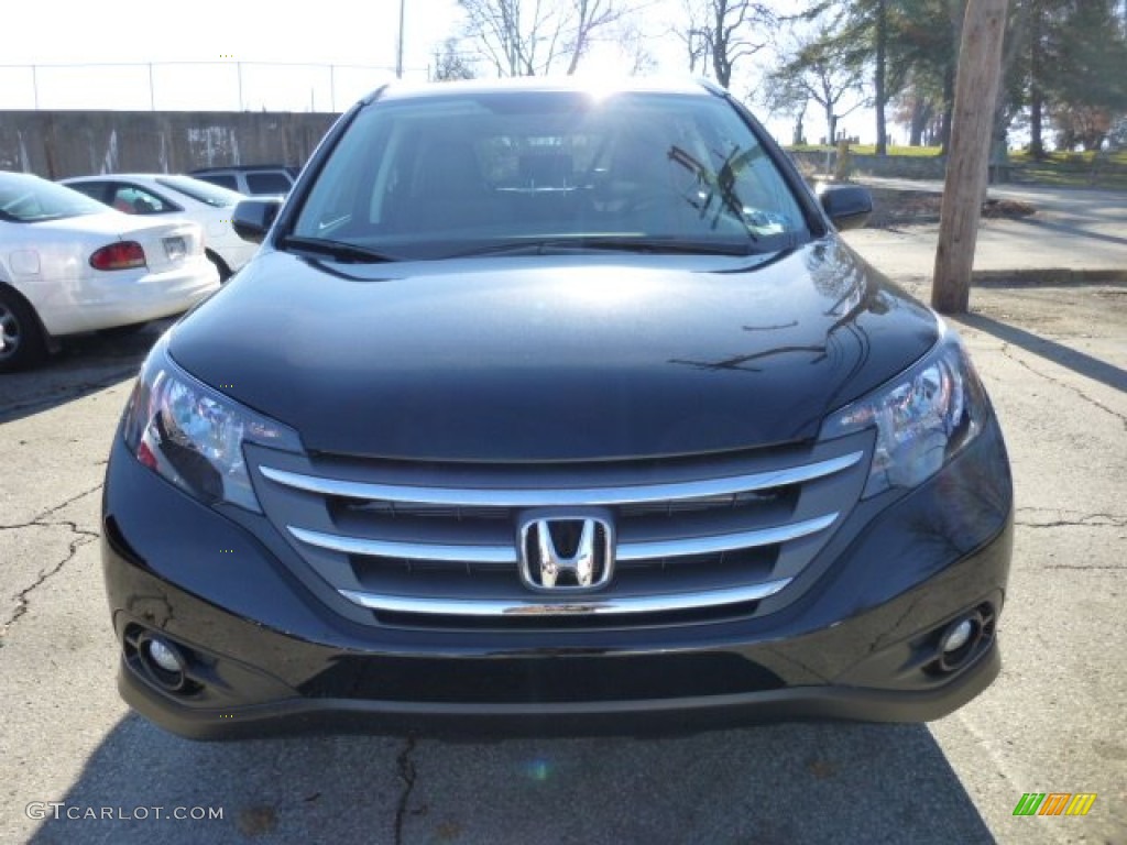 2013 CR-V EX-L AWD - Crystal Black Pearl / Black photo #7
