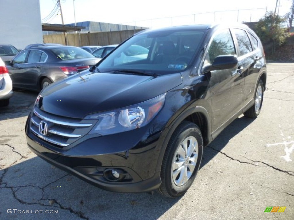 2013 CR-V EX-L AWD - Crystal Black Pearl / Black photo #8