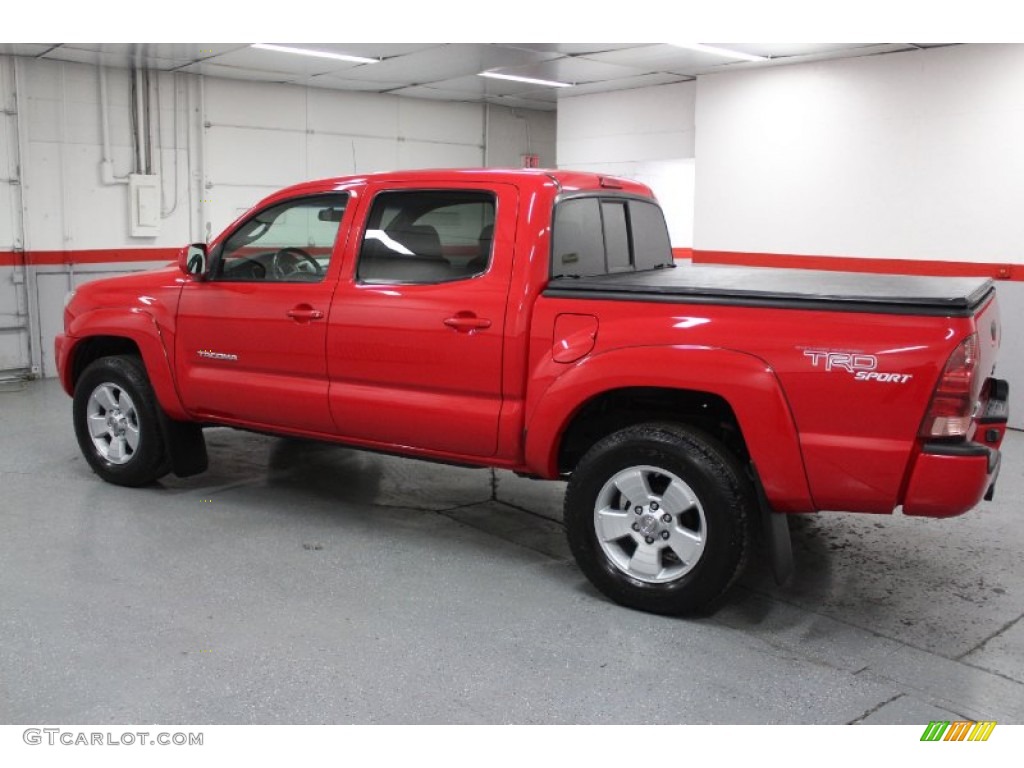 2006 Tacoma V6 PreRunner TRD Sport Double Cab - Radiant Red / Graphite Gray photo #9